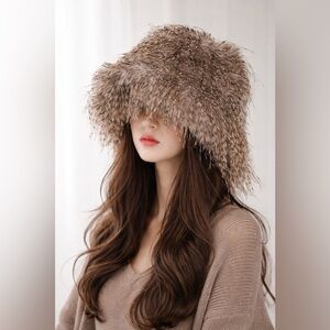 NEW: Vintage Women's Hat with Plush Tassel Design